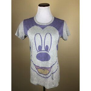 Disney Mickey Mouse T Shirt Purple Gray Uniqlo Japanese Med / Large NWT